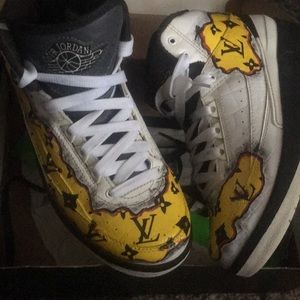 Professionally customize Louis Vuitton Jordans 4.5